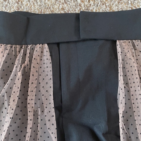 Black trousers with detachable tulle belt - Picture 3 of 6